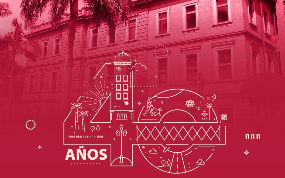 Villanueva – 40 Years Logo Design