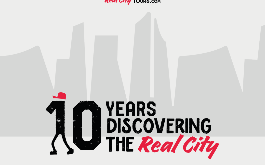 Real City Tours – 10 Years Anniversary Branding